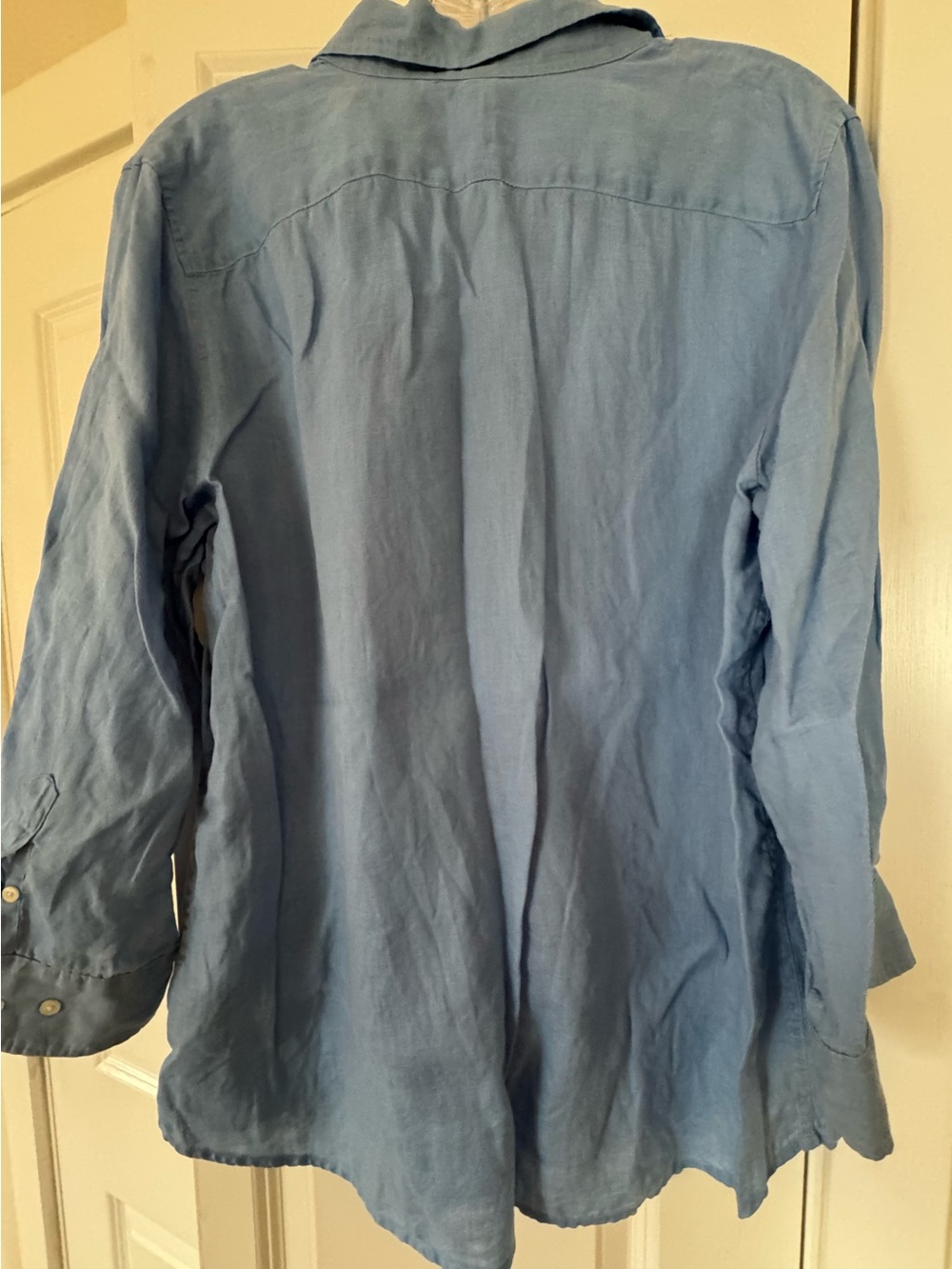 Ralph Lauren Sky Blue Linen Shirt - Lauren Label - Picture 2 of 3